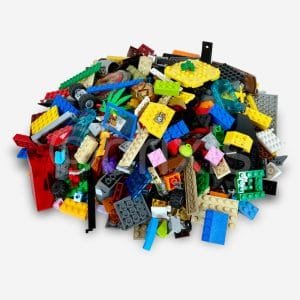 1 kg LEGO Steine und Teile Kiloware bunt gemischt – Beispielinhalt