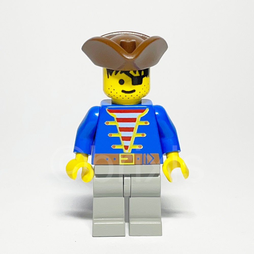 LEGO Pirates Minifigur Pirate (PI008) - Lego Minifigur PI008 Pirate Blue Jacket LEGO Pirates Minifigur Pirat (PI008) – Vorderansicht