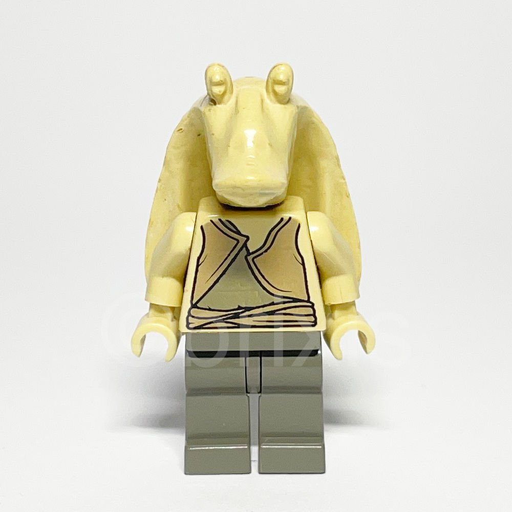 LEGO Star Wars Minifigur Jar Jar Binks (SW0017) - Lego Minifigur SW0017 Jar Jar Binks LEGO Star Wars Minifigur Jar Jar Binks (SW0017) – Vorderansicht