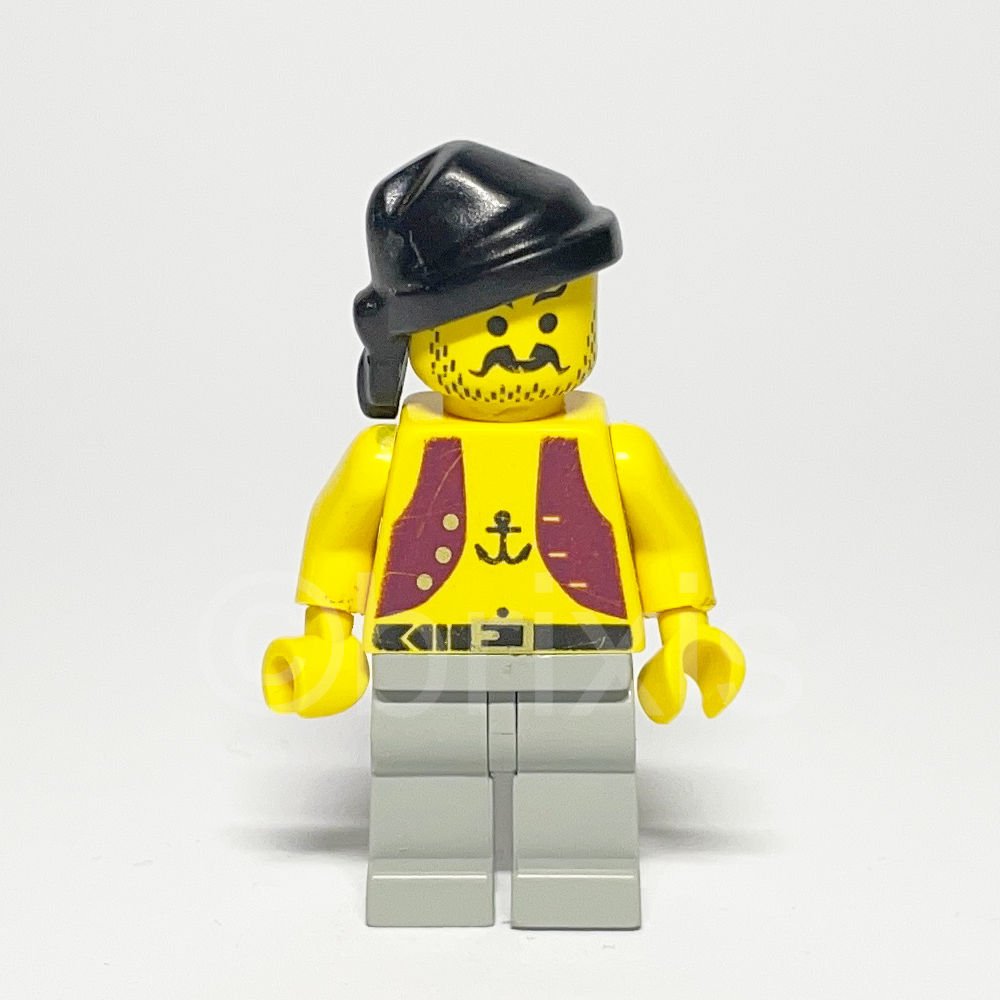 LEGO Pirates Minifigur Pirate Anchor Shirt (PI012) - Lego Minifigur PI012 Pirat LEGO Pirates Minifigur Pirat (PI012) – Vorderansicht