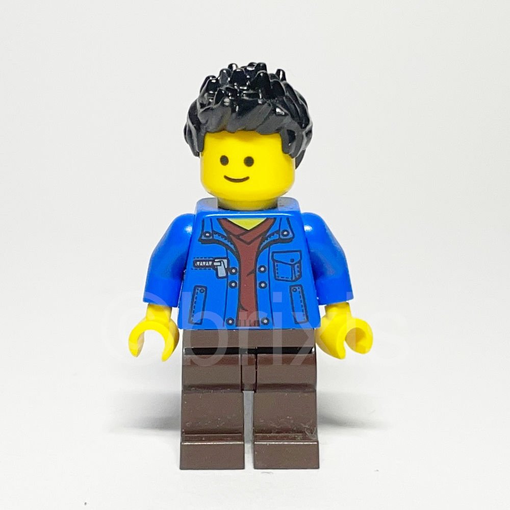 LEGO Town Minifigur Dart Player (TWN218) - LEGO Town Dart Player Minifigure TWN218 LEGO Town Minifigur Dart Player (TWN218) – Vorderansicht