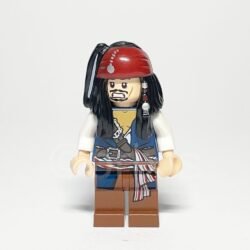 LEGO Pirates of the Caribbean Minifigur Captain Jack Sparrow (POC001) – Vorderansicht