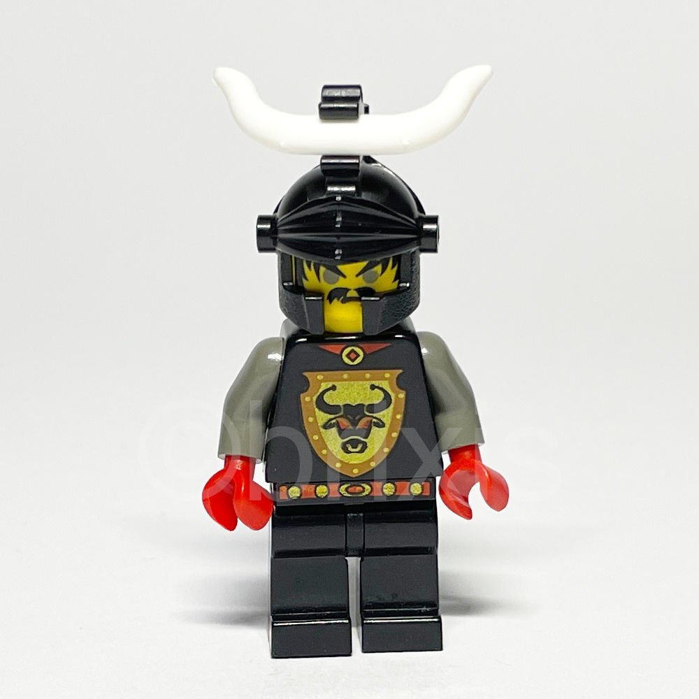 LEGO Castle Minifigur Knights Kingdom I (CAS046) - LEGO Castle Knights Kingdom I Minifigure CAS046 LEGO Castle Minifigur Cedric the Bull (CAS046) – Vorderansicht