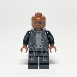 LEGO Marvel Super Heroes Minifigur Nick Fury (SH0585B) – Vorderansicht