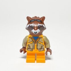 LEGO Marvel Super Heroes Minifigur Rocket Raccoon (SH0858) – Vorderansicht