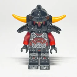 LEGO NEXO Knights Minifigur Ash Attacker (NEX005) – Vorderansicht