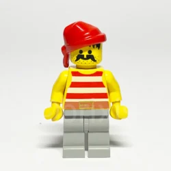 LEGO Pirates Minifigur Pirate (PI044) – Vorderansicht