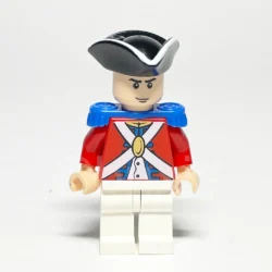 LEGO Pirates of the Caribbean Minifigur King Georges Soldier (POC019) – Vorderansicht
