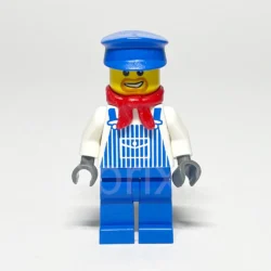 LEGO Train Minifigur Engineer Max (TRN076) – Vorderansicht
