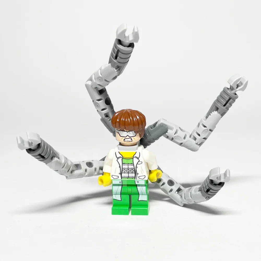 LEGO Super Heroes Minifigur Dr. Octopus (SH0110) - LEGO Super Heroes Minifigur Dr. Octopus SH0110 gebraucht LEGO Super Heroes Minifigur Dr. Octopus (SH0110) – Vorderansicht