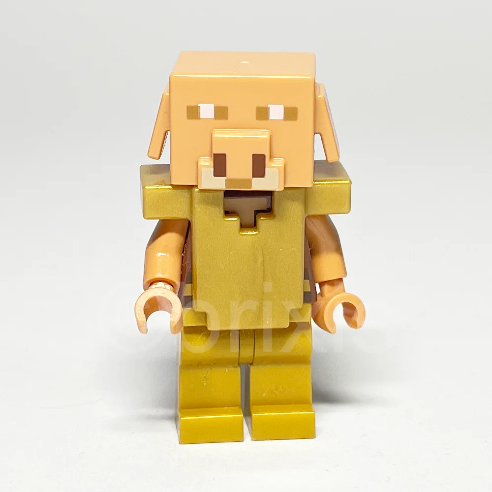 LEGO Minecraft Minifigur Piglin (MIN096) - LEGO Minecraft Minifigur Piglin MIN096 gebraucht LEGO Minecraft Minifigur Piglin (MIN096) – Vorderansicht