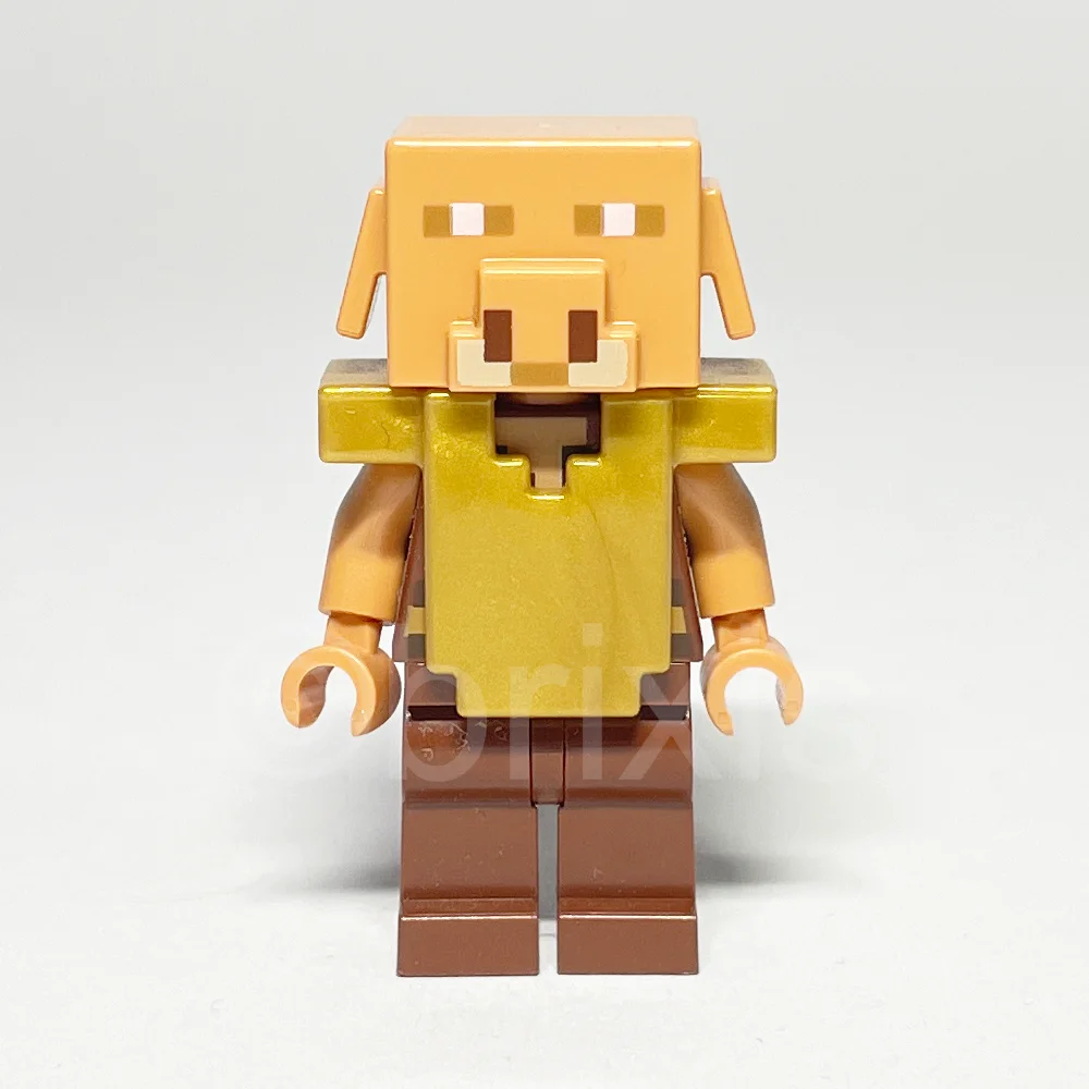 LEGO Minecraft Minifigur Piglin (MIN097) - LEGO Minecraft Minifigur Piglin MIN097 gebraucht LEGO Minecraft Minifigur Piglin (MIN097) – Vorderansicht