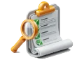 Brixis - Checkliste mit Lupe als Icon